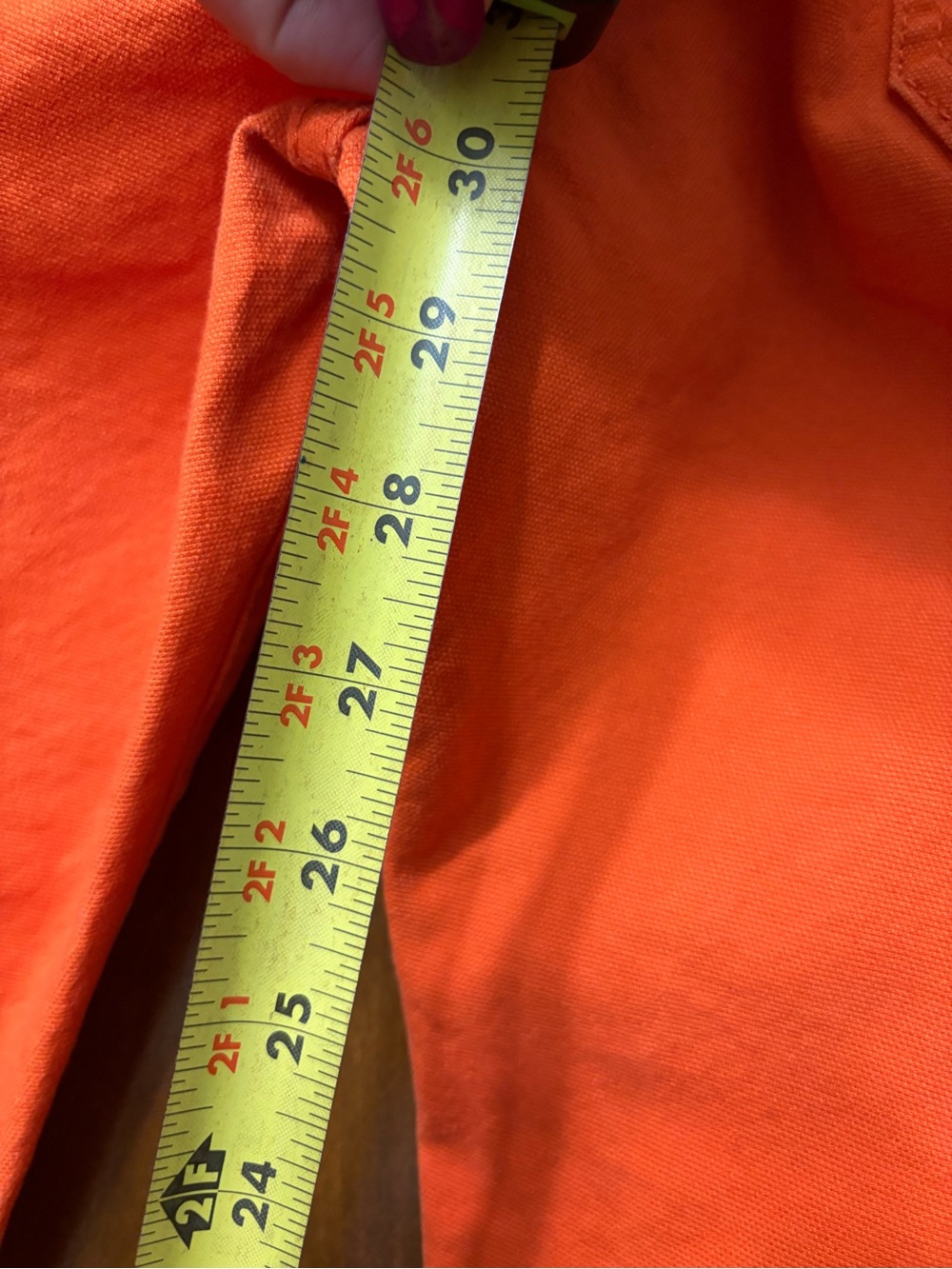 Valabasas Orange Carpenter Tapered ButtonFly Cargo Pants 38 - Picture 8 of 12